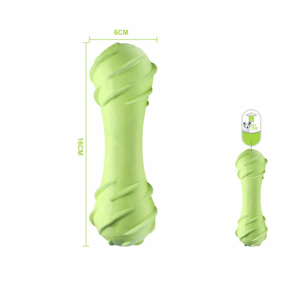 Gumová hračka pro psy Nunbell – kost 16 cm (zelená)