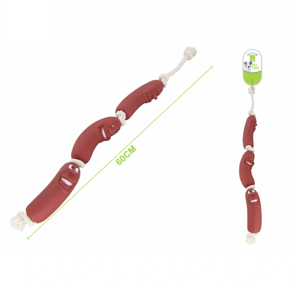 Gumová hračka pro psy Nunbell – klobása 60 cm