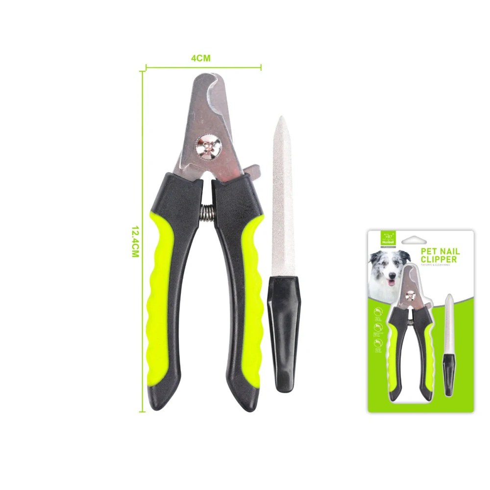 Kleště na drápky s pilníkem Nunbell - zelené menší