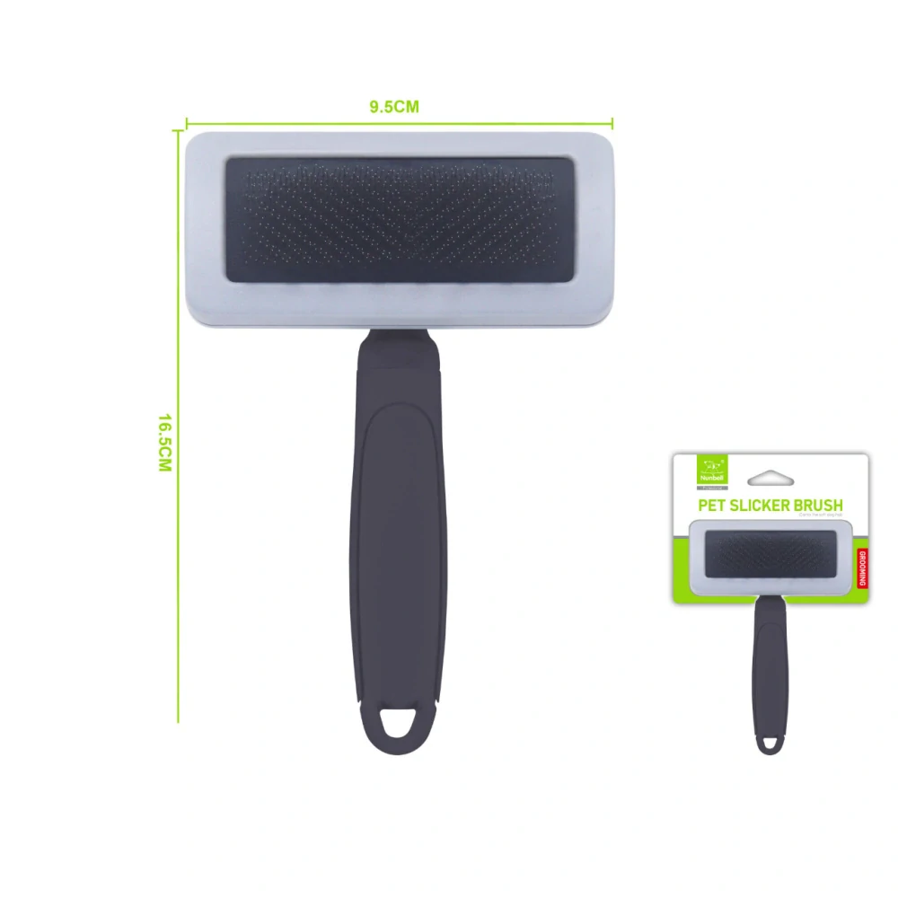 Kartáč na srst s kovovými hroty obdélník Nunbell