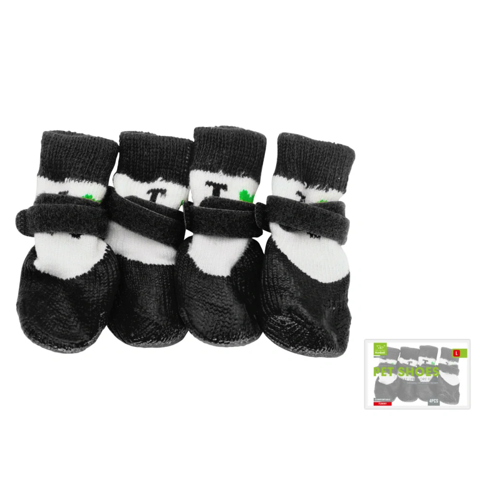 Protiskluzové ponožky 2 páry I Love Dog Nunbell - černé L