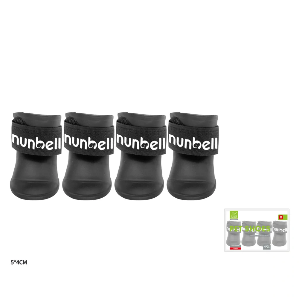 Ochranné botičky pro psy 2 páry Nunbell - černé M