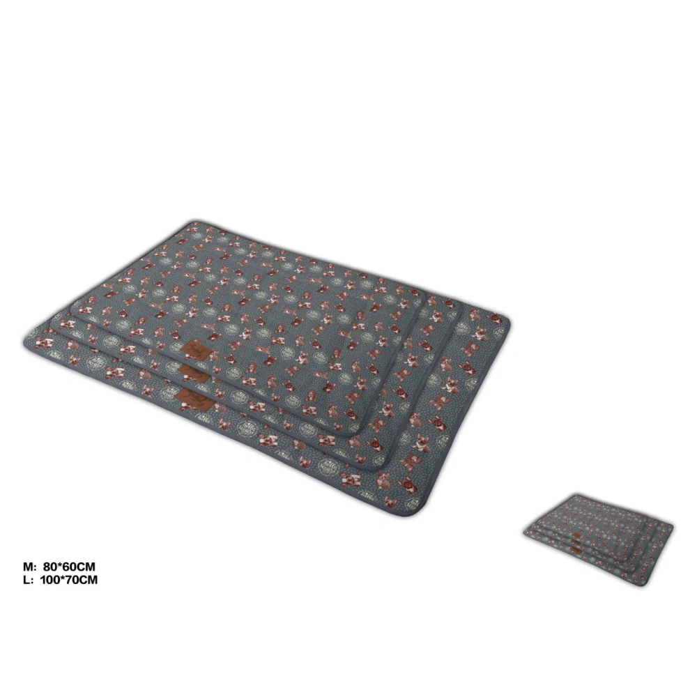 Podložka pro psy s motivem psů Nunbell - šedá