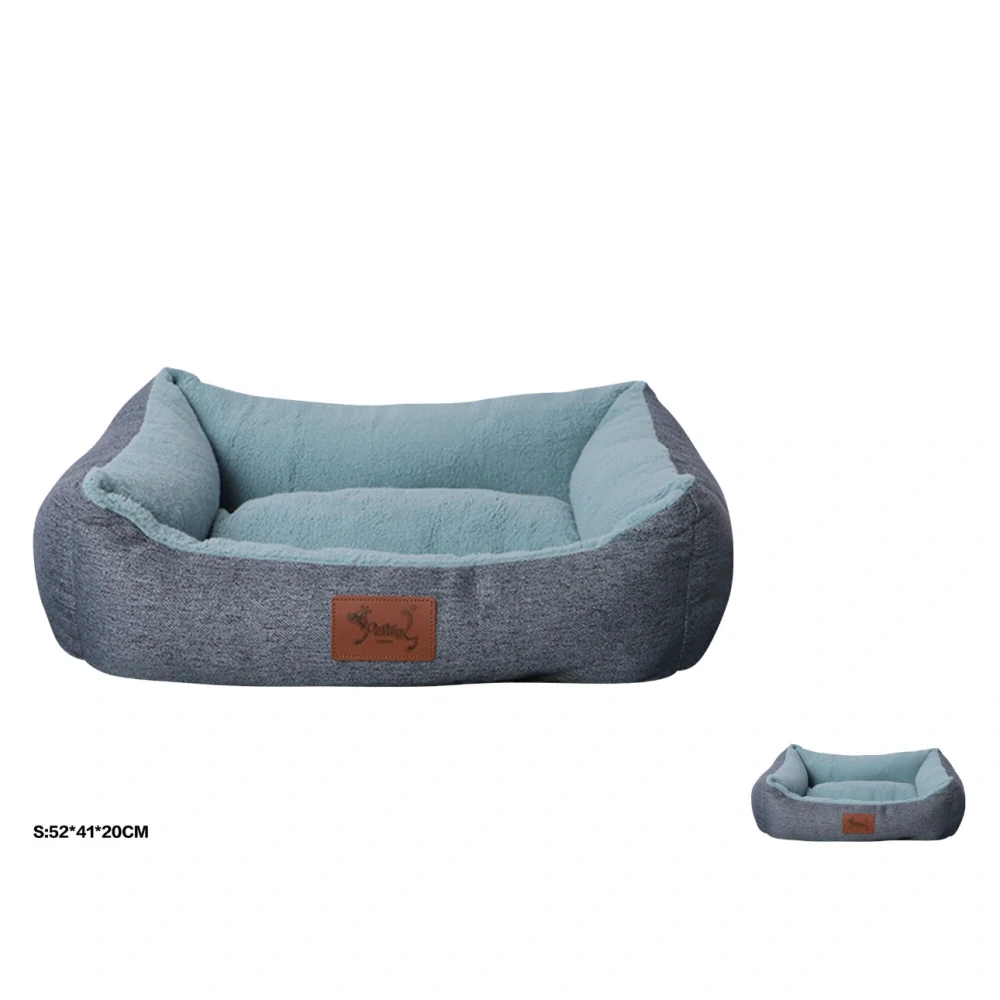 Pelíšek pro psy fleece Nunbell - modrý S