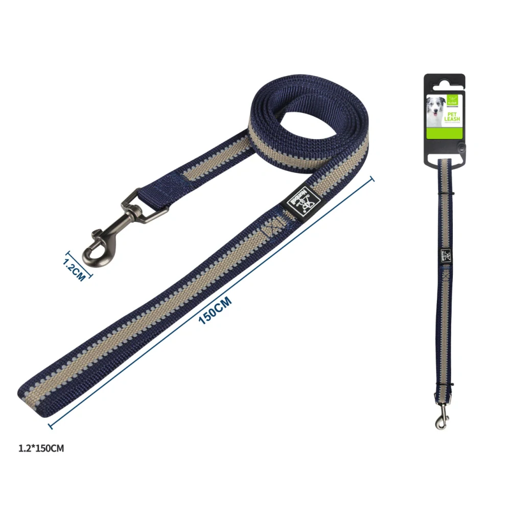 Vodítko pro psy Double Nunbell - tmavě modré 150 cm
