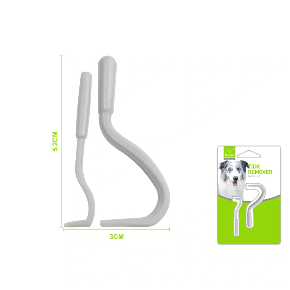Háčky na klíšťata Nunbell - šedé