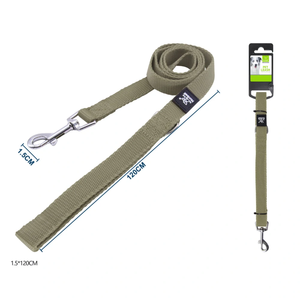 Vodítko pro psy Classic Nunbell - khaki 120 cm M