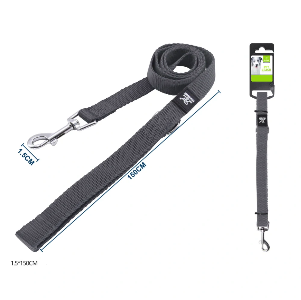 Vodítko pro psy Classic Nunbell - antracit 150 cm M