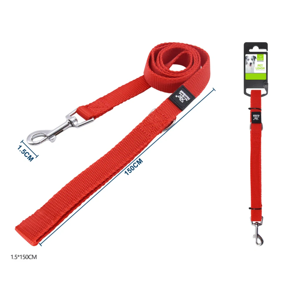Vodítko pro psy Classic Nunbell - červené 150 cm M