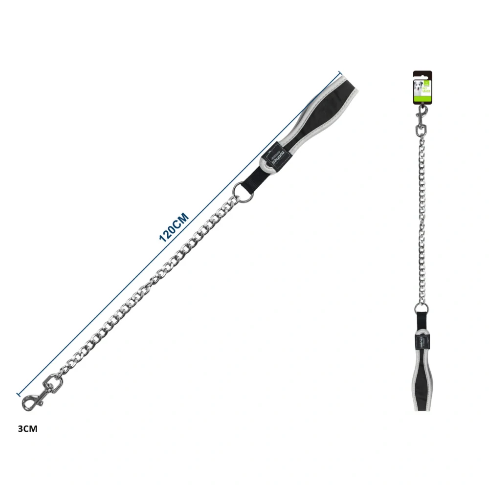 Kovové vodítko s ergonomickou rukojetí Nunbell - černé M