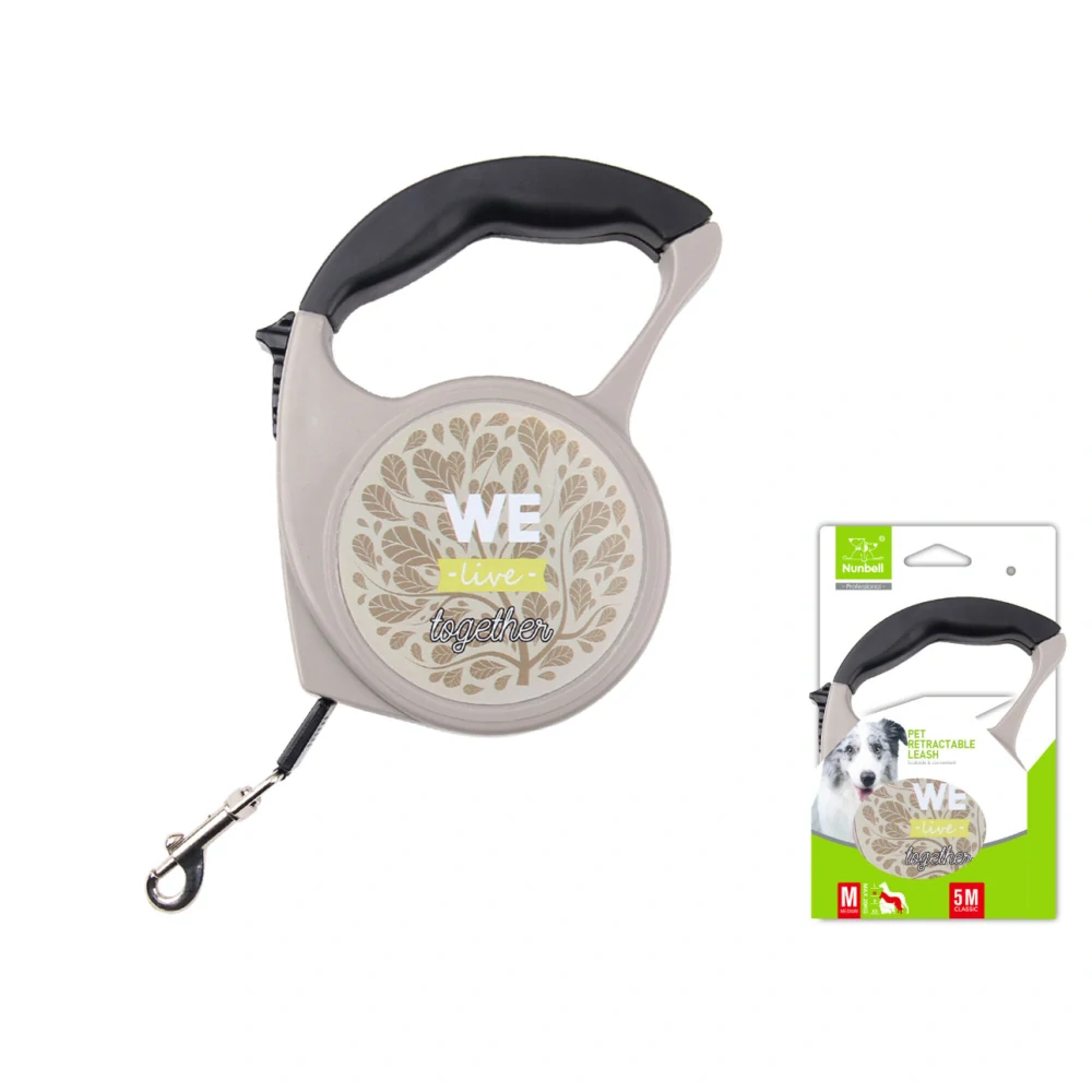Samonavíjecí vodítko Together Nunbell 5 m - béžové