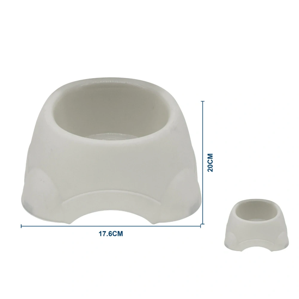 Plastová miska pro psy kulatá Nunbell - béžová M