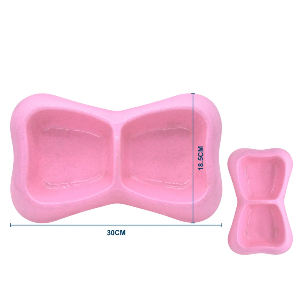 Dvojitá ekologická miska pro psy Nunbell - růžová