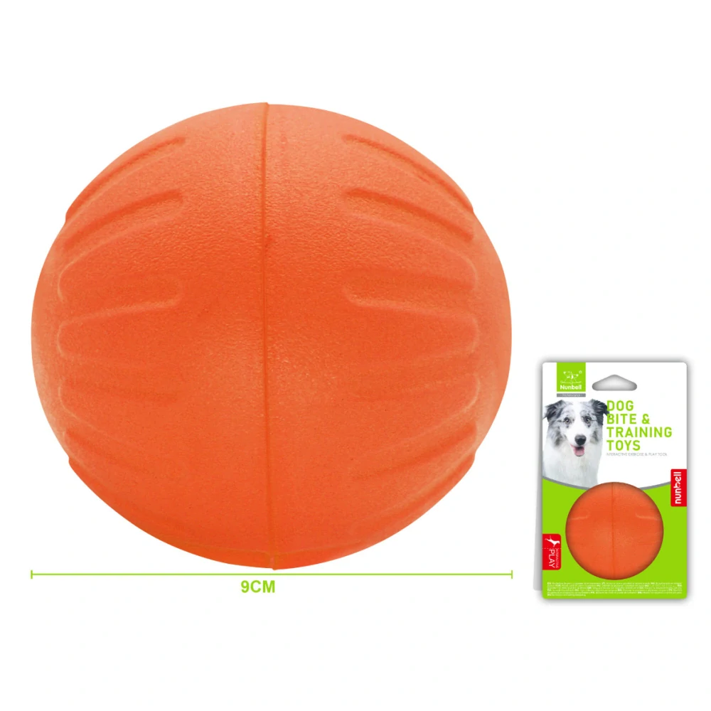 Gumový míček pro psy Nunbell – oranžový M
