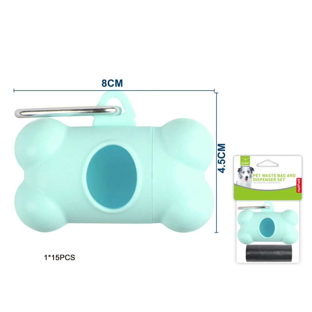 Zásobník na sáčky BoneBuddy Nunbell – tyrkysový