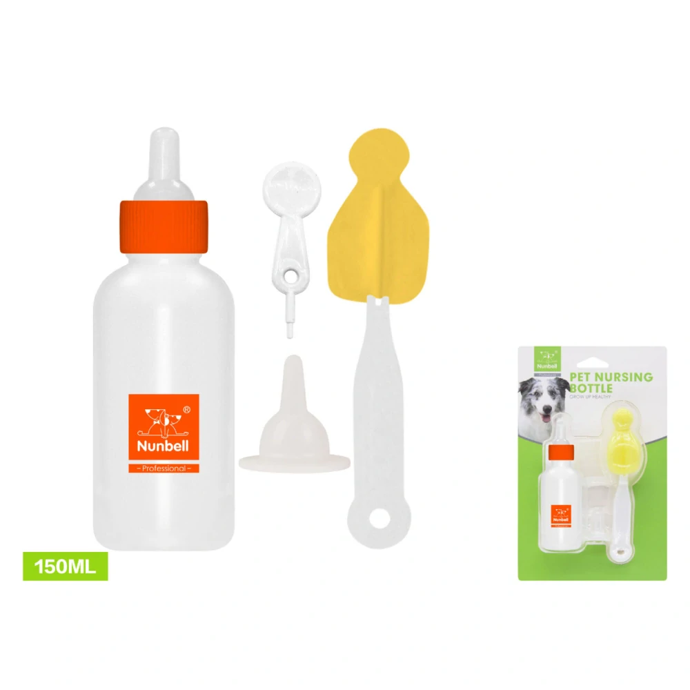 Kojenecká láhev pro zvířata 4 ks Nunbell - oranžová velká