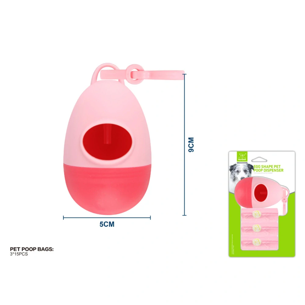 Zásobník na sáčky EggBag Nunbell – růžový M (3 ks)