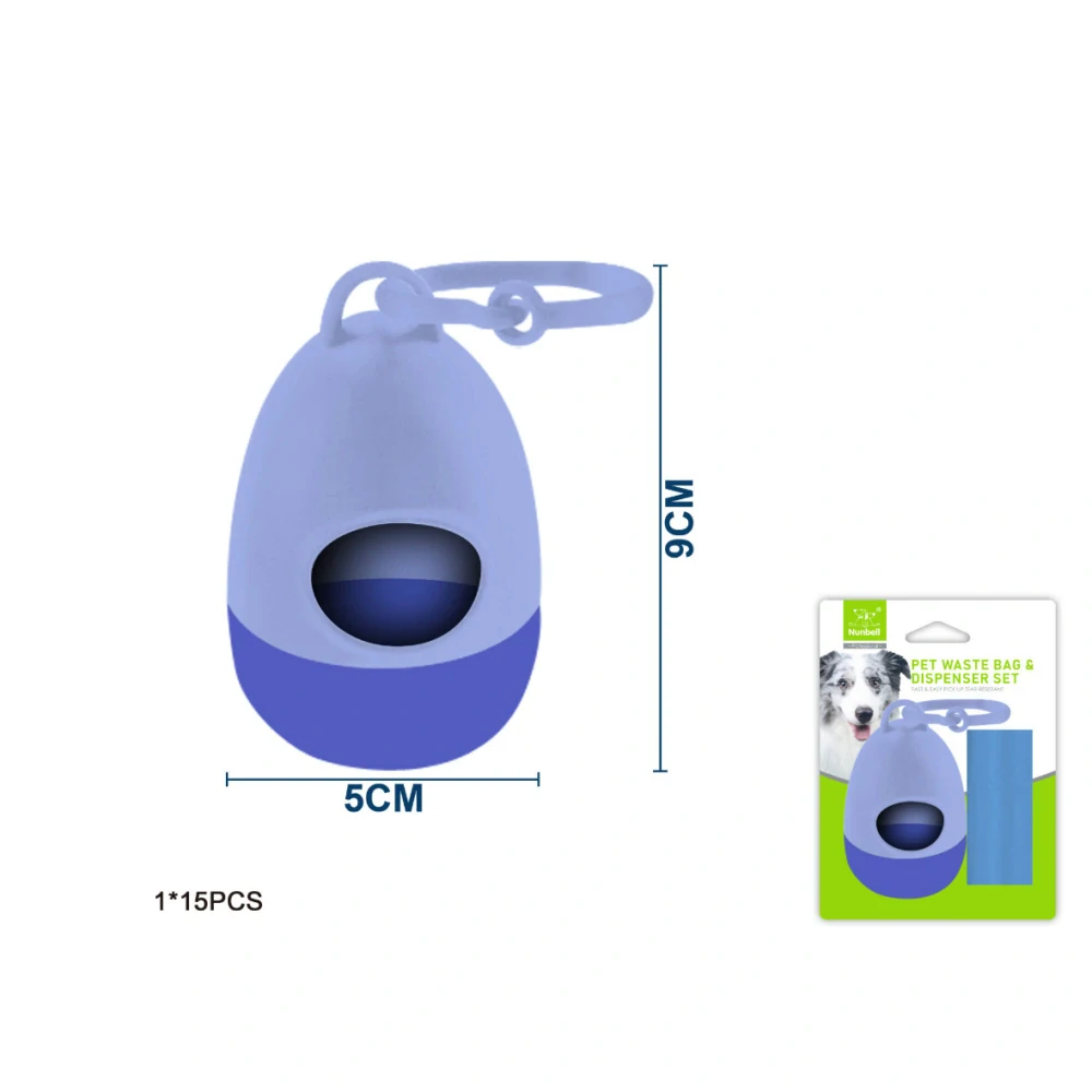 Zásobník na sáčky EggBag Nunbell – modrý S (1 ks)