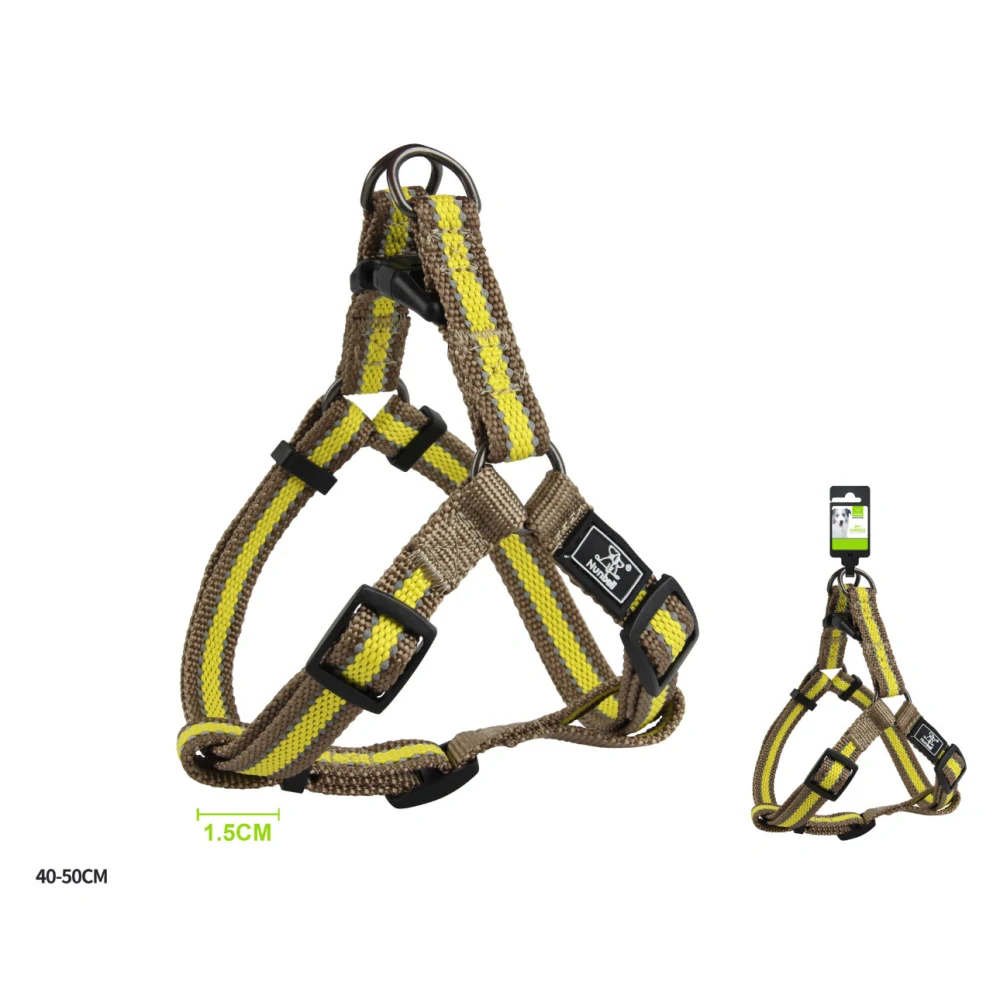 Nastavitelný postroj pro psy Double Nunbell - hnědý S/M