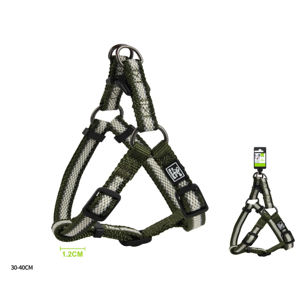 Nastavitelný postroj pro psy Double Nunbell - zelený
