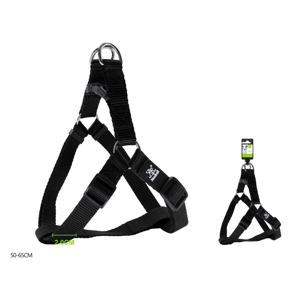 Nastavitelný postroj pro psy Classic Nunbell - černý M/L