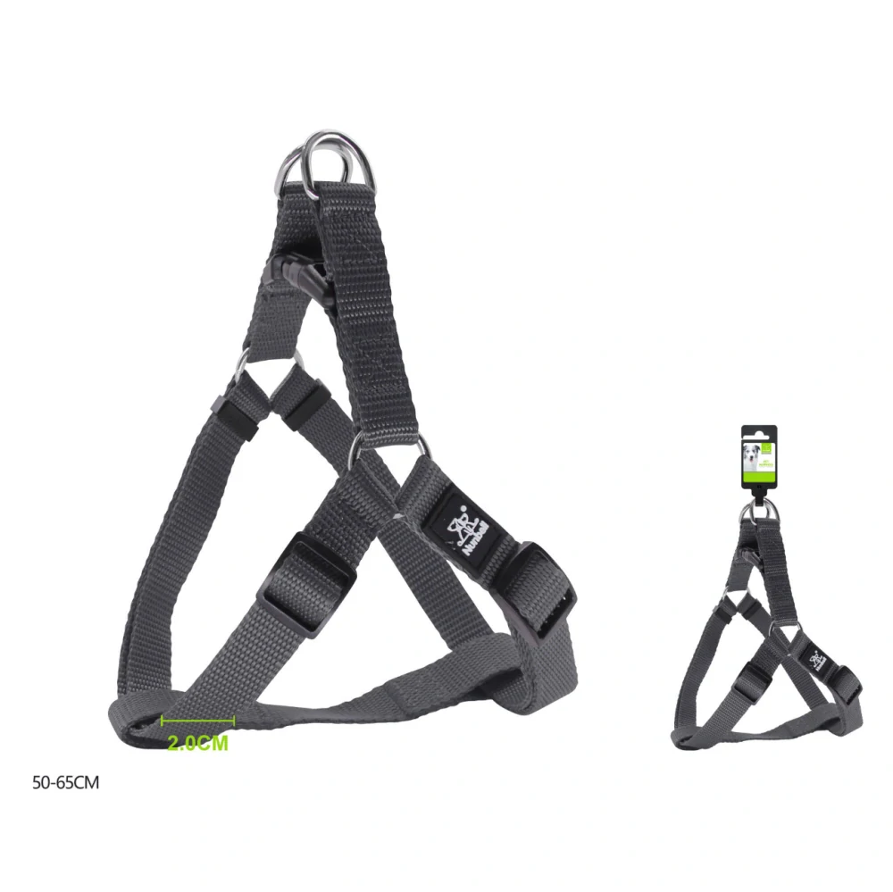Nastavitelný postroj pro psy Classic Nunbell - antracit M/L