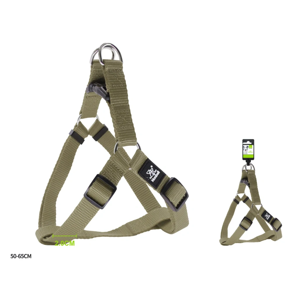 Nastavitelný postroj pro psy Classic Nunbell - khaki M/L