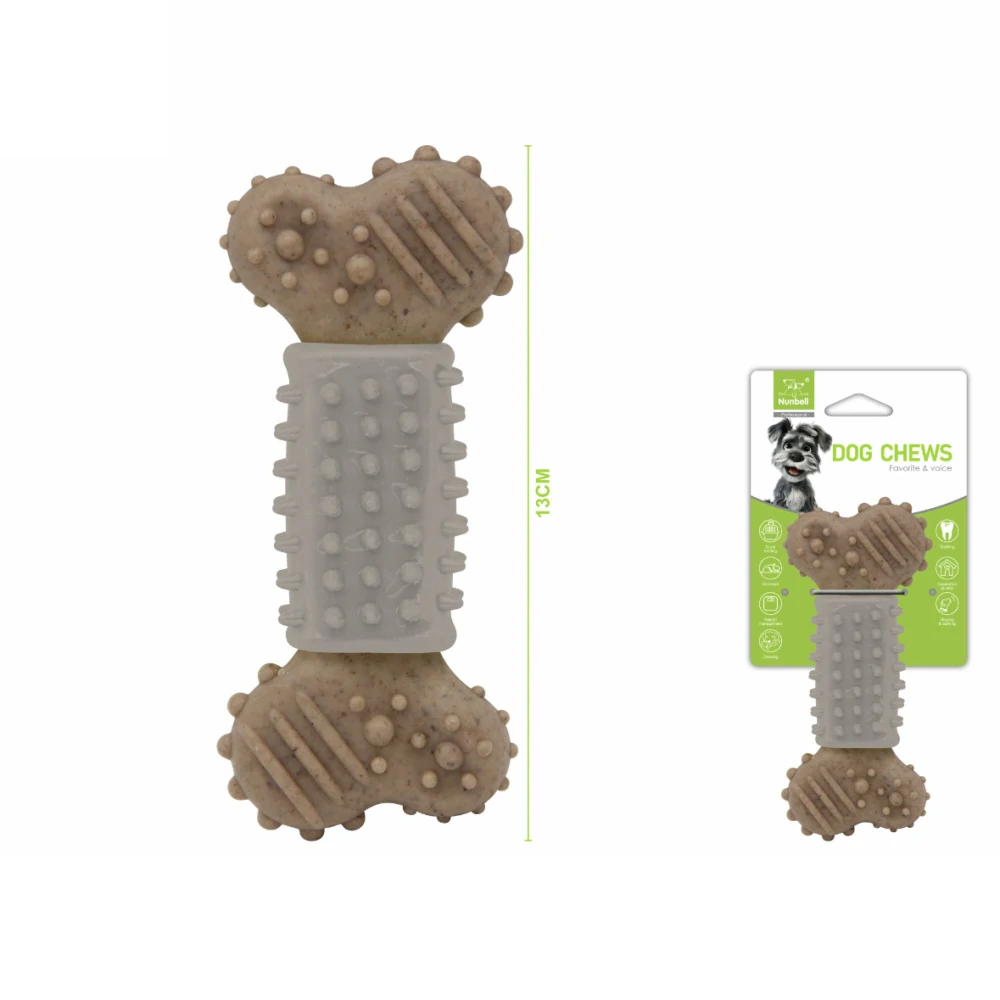 Žvýkací hračka pro psy Nunbell – ChewBone M (šedá)