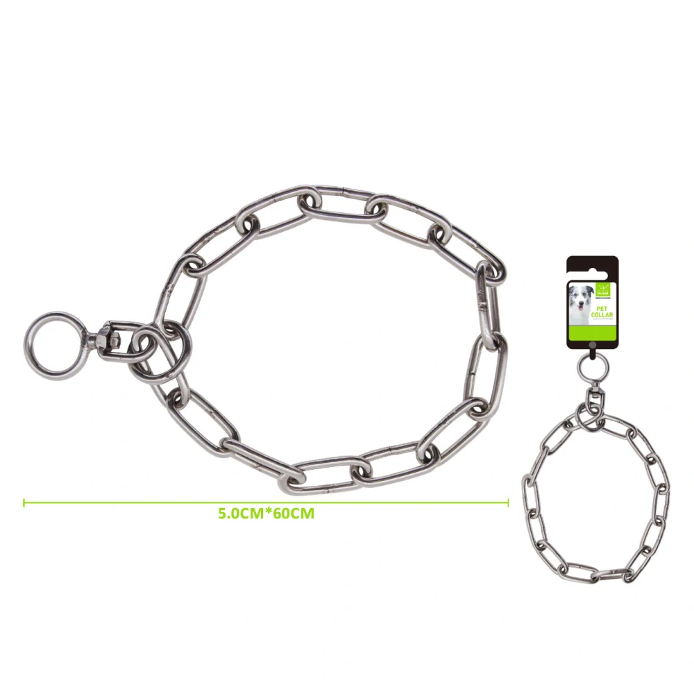 Stahovací kovový obojek pro psy Nunbell - jednořadý L/XL