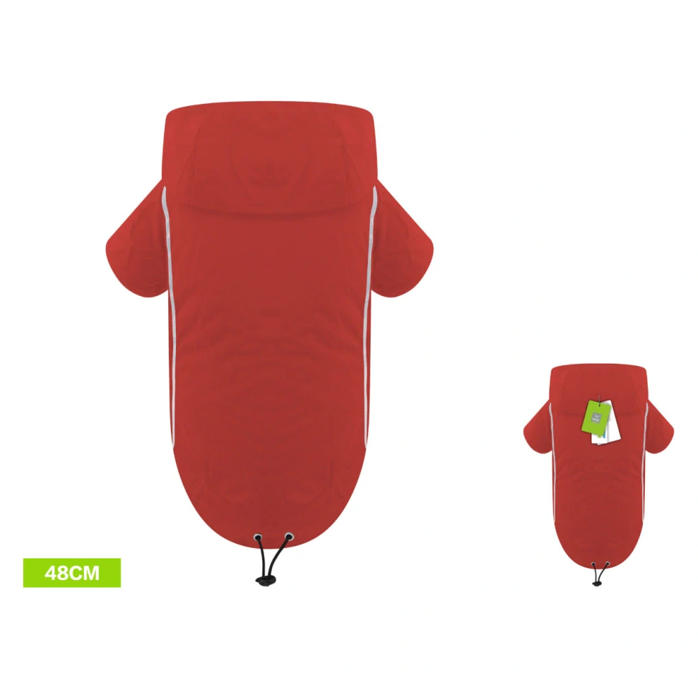 Pláštěnka pro pejsky Nunbell - červená 48 cm