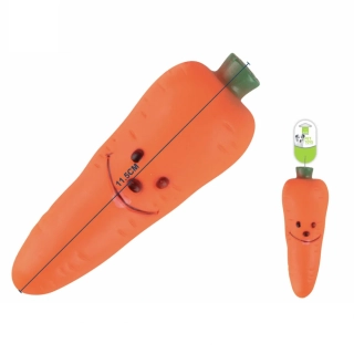 Gumová pískací hračka pro psy Nunbell – mrkev 11,5 cm (oranžová)