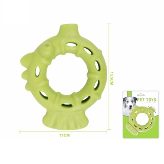 Gumová hračka pro psy Nunbell – ryba kruh 13,5 cm