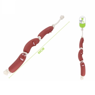 Gumová hračka pro psy Nunbell – klobása 60 cm