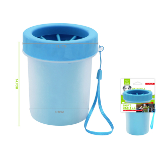 Čistič tlapek pro psy Nunbell - modrý L/XL