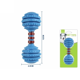 Gumová pískací činka pro psy Nunbell – 12 cm