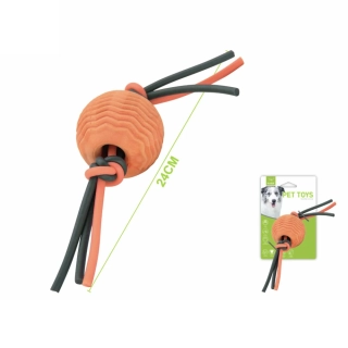 Žvýkací hračka pro psy Nunbell – 24 cm (oranžová)