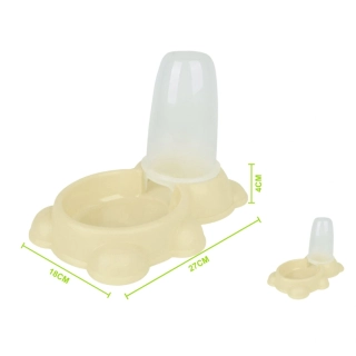 Automatický podavač krmiva Nunbell pro psy i kočky S/M - béžový