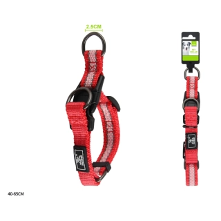 Nastavitelný obojek pro psy Double Nunbell - červený L/XL