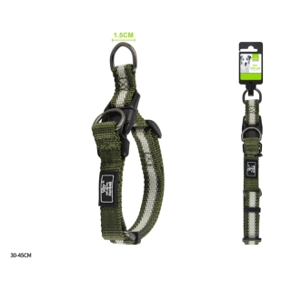 Nastavitelný obojek pro psy Double Nunbell - zelený S/M