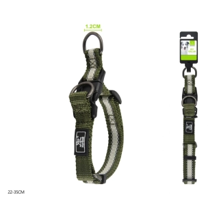 Nastavitelný obojek pro psy Double Nunbell - zelený XS/S