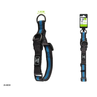 Nastavitelný obojek pro psy Double Nunbell - světle modrý S