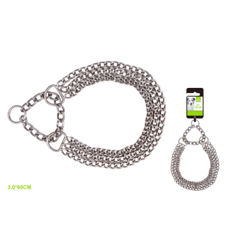 Kovový stahovací obojek pro psy Nunbell - trojřadý 60 cm