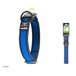 Prodyšný nylonový obojek pro psy Comfort Nunbell - modrý