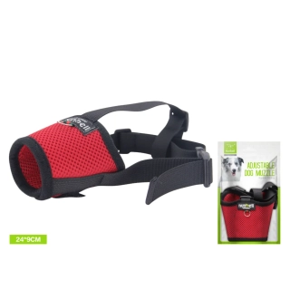 Textilní náhubek pro psy Nunbell - červený vel. 3