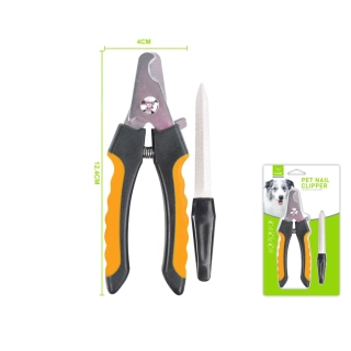 Kleště na drápky s pilníkem Nunbell - oranžové menší