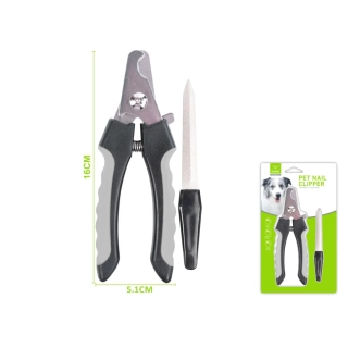 Kleště na drápky s pilníkem Nunbell - šedé větší