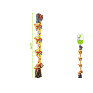 Provazová hračka pro psy Maxi Nunbell - oranžovo-žlutá - velká