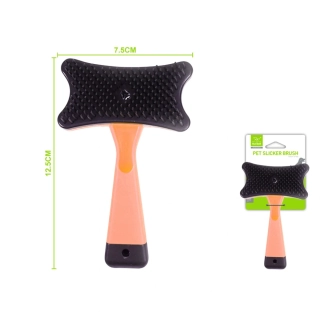 Masážní kartáč s gumovými hroty Nunbell - oranžový