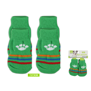 Protiskluzové ponožky 2 páry tlapka Nunbell - zelené M