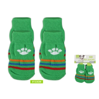 Protiskluzové ponožky 2 páry tlapka Nunbell - zelené